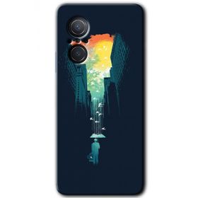 Huawei Nova 9 SE City Bird Sky Baskılı Uyumlu Silikon Kılıf