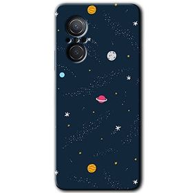 Huawei Nova 9 SE Çizim Gezegen Baskılı Uyumlu Silikon Kılıf