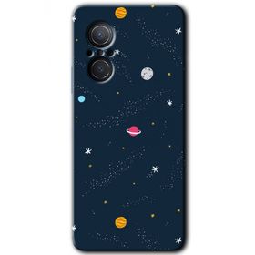 Huawei Nova 9 SE Çizim Gezegen Baskılı Uyumlu Silikon Kılıf