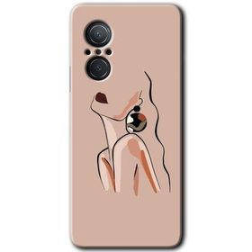 Huawei Nova 9 SE Çizim Silüet Baskılı Uyumlu Silikon Kılıf