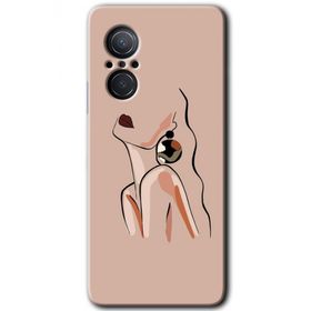 Huawei Nova 9 SE Çizim Silüet Baskılı Uyumlu Silikon Kılıf