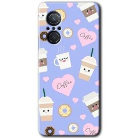 Huawei Nova 9 SE Coffee Cake Baskılı Uyumlu Silikon Kılıf