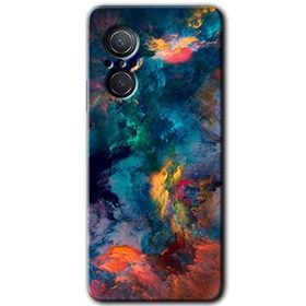 Huawei Nova 9 SE Color Storm Baskılı Uyumlu Silikon Kılıf
