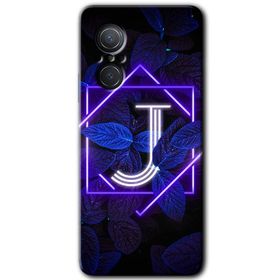 Huawei Nova 9 SE Dark Neon Yaprak H Harfi Baskılı Uyumlu Silikon Kılıf