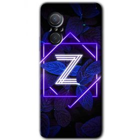 Huawei Nova 9 SE Dark Neon Yaprak Z Harfi Baskılı Uyumlu Silikon Kılıf