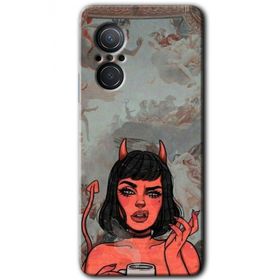 Huawei Nova 9 SE Devil Girl Baskılı Uyumlu Silikon Kılıf