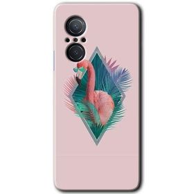 Huawei Nova 9 SE Flamingo Baskılı Uyumlu Silikon Kılıf