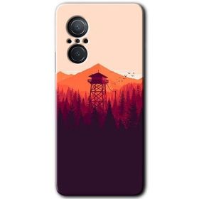 Huawei Nova 9 SE Gözlem Kulesi Baskılı Uyumlu Silikon Kılıf