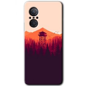 Huawei Nova 9 SE Gözlem Kulesi Baskılı Uyumlu Silikon Kılıf
