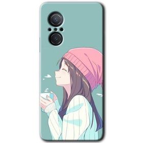 Huawei Nova 9 SE Happy Girl Baskılı Uyumlu Silikon Kılıf