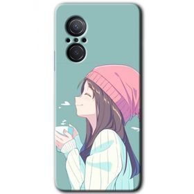 Huawei Nova 9 SE Happy Girl Baskılı Uyumlu Silikon Kılıf