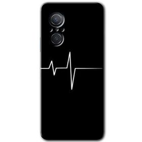 Huawei Nova 9 SE Heart Rytm Baskılı Uyumlu Silikon Kılıf