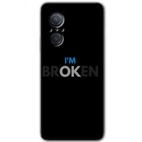 Huawei Nova 9 SE Im Broken Baskılı Uyumlu Silikon Kılıf