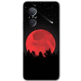 Huawei Nova 9 SE Kanlı Ay Baskılı Uyumlu Silikon Kılıf