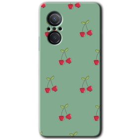 Huawei Nova 9 SE Kiraz Berry Baskılı Uyumlu Silikon Kılıf