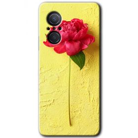Huawei Nova 9 SE Kırmızı Gül Baskılı Uyumlu Silikon Kılıf
