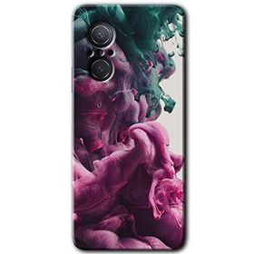 Huawei Nova 9 SE Liquid Cloud Baskılı Uyumlu Silikon Kılıf