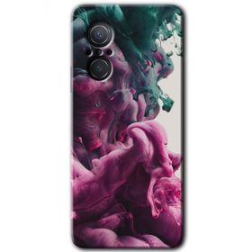 Huawei Nova 9 SE Liquid Cloud Baskılı Uyumlu Silikon Kılıf