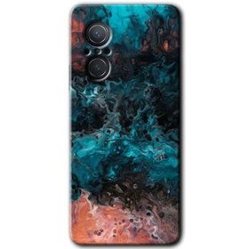 Huawei Nova 9 SE Liquid Colorfull Baskılı Uyumlu Silikon Kılıf