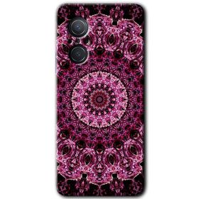 Huawei Nova 9 SE Mandala Patterns Kaleidoscope Baskılı Uyumlu Silikon Kılıf