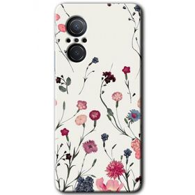 Huawei Nova 9 SE Mat Çiçek Baskılı Uyumlu Silikon Kılıf