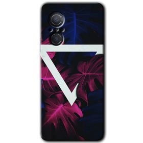 Huawei Nova 9 SE Mekanik Yaprak Baskılı Uyumlu Silikon Kılıf