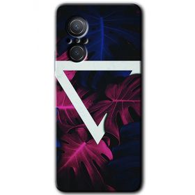 Huawei Nova 9 SE Mekanik Yaprak Baskılı Uyumlu Silikon Kılıf