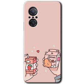 Huawei Nova 9 SE Meyveli Süt Baskılı Uyumlu Silikon Kılıf