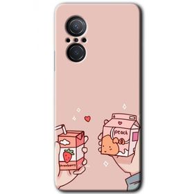 Huawei Nova 9 SE Meyveli Süt Baskılı Uyumlu Silikon Kılıf