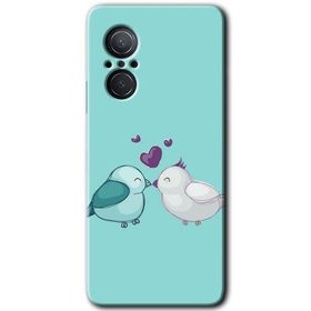 Huawei Nova 9 SE Mutlu Kuşlar Baskılı Uyumlu Silikon Kılıf