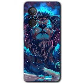 Huawei Nova 9 SE Neon Aslan Baskılı Uyumlu Silikon Kılıf