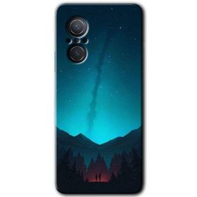 Huawei Nova 9 SE Night Fores Mount Baskılı Uyumlu Silikon Kılıf