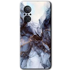 Huawei Nova 9 SE Otantik Mermer Baskılı Uyumlu Silikon Kılıf