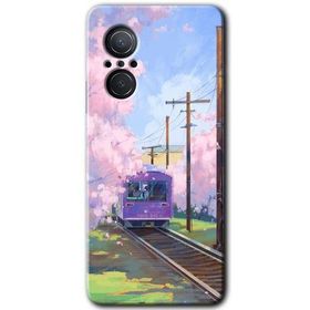 Huawei Nova 9 SE Rails Paint Baskılı Uyumlu Silikon Kılıf