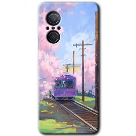 Huawei Nova 9 SE Rails Paint Baskılı Uyumlu Silikon Kılıf
