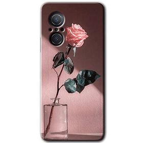 Huawei Nova 9 SE Retro Gül Baskılı Uyumlu Silikon Kılıf