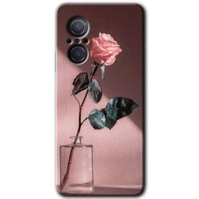 Huawei Nova 9 SE Retro Gül Baskılı Uyumlu Silikon Kılıf
