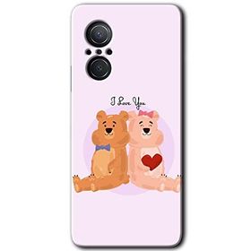 Huawei Nova 9 SE Sevgili Ayıcık Baskılı Uyumlu Silikon Kılıf