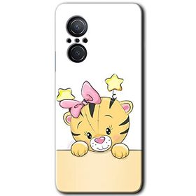 Huawei Nova 9 SE Sevimli Kedi Baskılı Uyumlu Silikon Kılıf