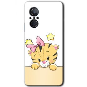 Huawei Nova 9 SE Sevimli Kedi Baskılı Uyumlu Silikon Kılıf