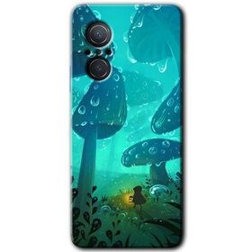 Huawei Nova 9 SE Silhoutte Dropss Baskılı Uyumlu Silikon Kılıf