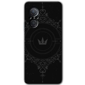 Huawei Nova 9 SE Siyah Mandala 1 Baskılı Uyumlu Silikon Kılıf