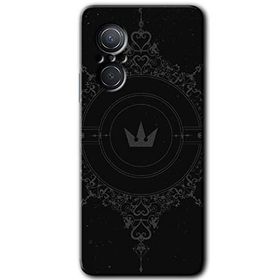 Huawei Nova 9 SE Siyah Mandala 1 Baskılı Uyumlu Silikon Kılıf