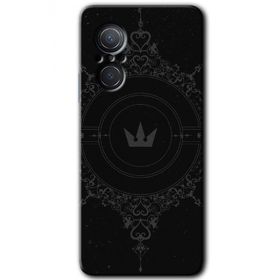 Huawei Nova 9 SE Siyah Mandala 1 Baskılı Uyumlu Silikon Kılıf