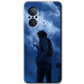 Huawei Nova 9 SE Sonbahar Yalnızlığı Baskılı Uyumlu Silikon Kılıf