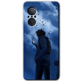 Huawei Nova 9 SE Sonbahar Yalnızlığı Baskılı Uyumlu Silikon Kılıf