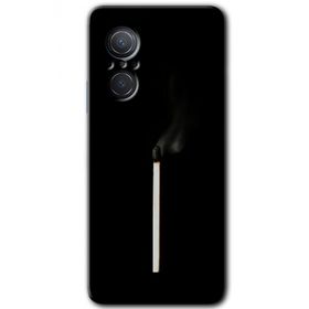 Huawei Nova 9 SE Sönmüş Kibrit Baskılı Uyumlu Silikon Kılıf