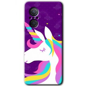 Huawei Nova 9 SE Unicorn Sleep Baskılı Uyumlu Silikon Kılıf