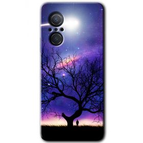 Huawei Nova 9 SE Uzay Silüet Baskılı Uyumlu Silikon Kılıf