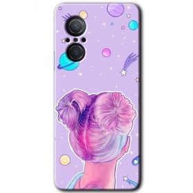 Huawei Nova 9 SE Uzaylı Kız Baskılı Uyumlu Silikon Kılıf